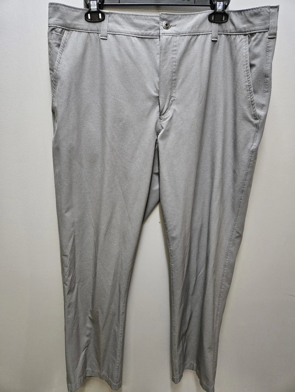 Duluth Pants Men 38x32 Gray Straight Regular Performance Golf Business Casual